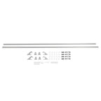 Top Bed Rail Kit For 1967-1991 Chevy C10 Truck Silver Driver & Passenger Side