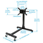 1500LBS Steel Rotating Engine Stand 360 Degree Head Truck Motor Repair Hoist