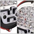 2PCS New For Humvee M998 M35 Black LED Rear Stop Tail Lights Brake Lights Lamps