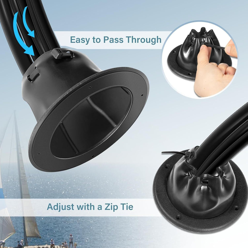 4.5" Marine Cable Boot Universal Boat Steering Cable Protector for Wire Protect