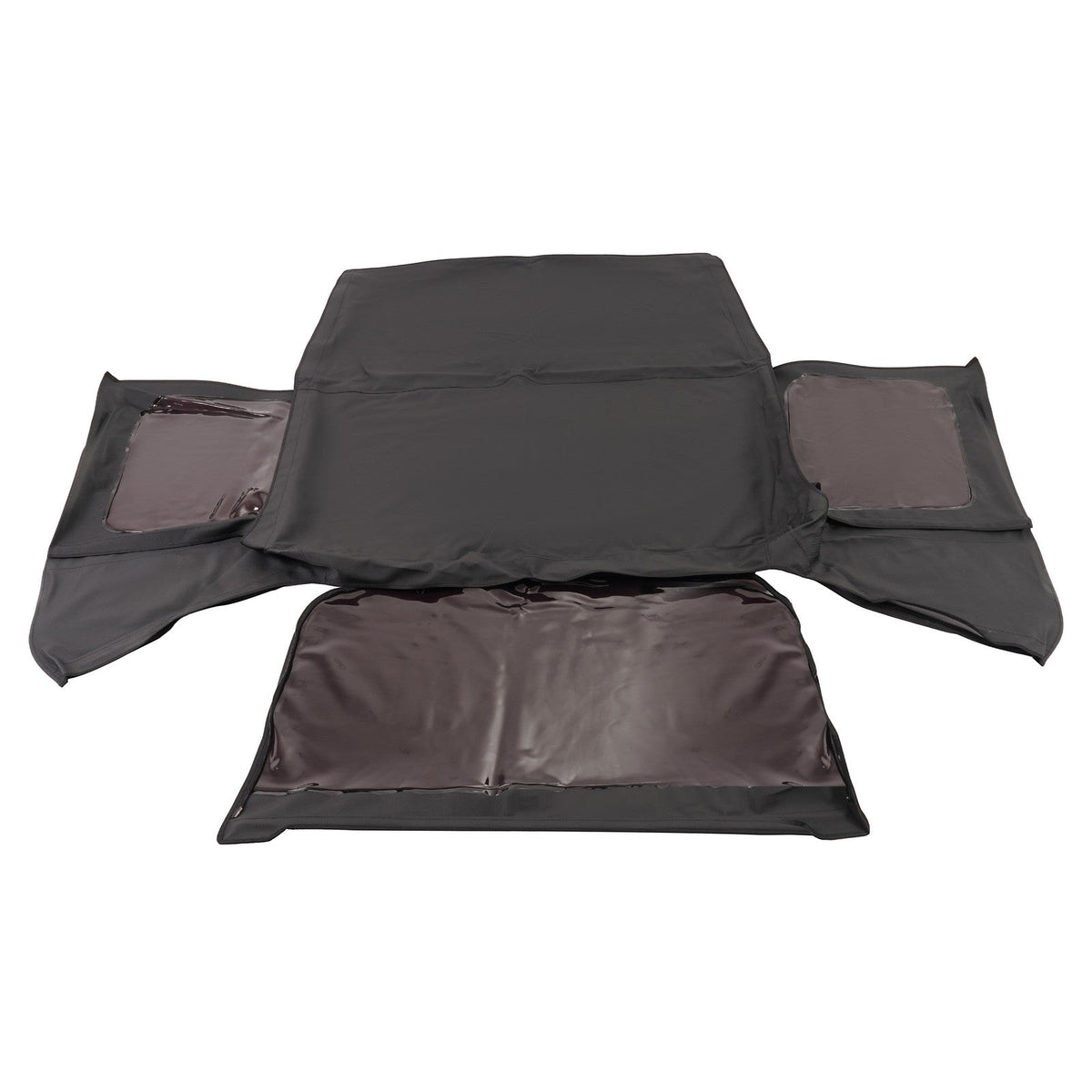 Fits 87-95 Jeep Wrangler YJ Soft Top Kit Front Upper Half Doors w/Tinted Windows