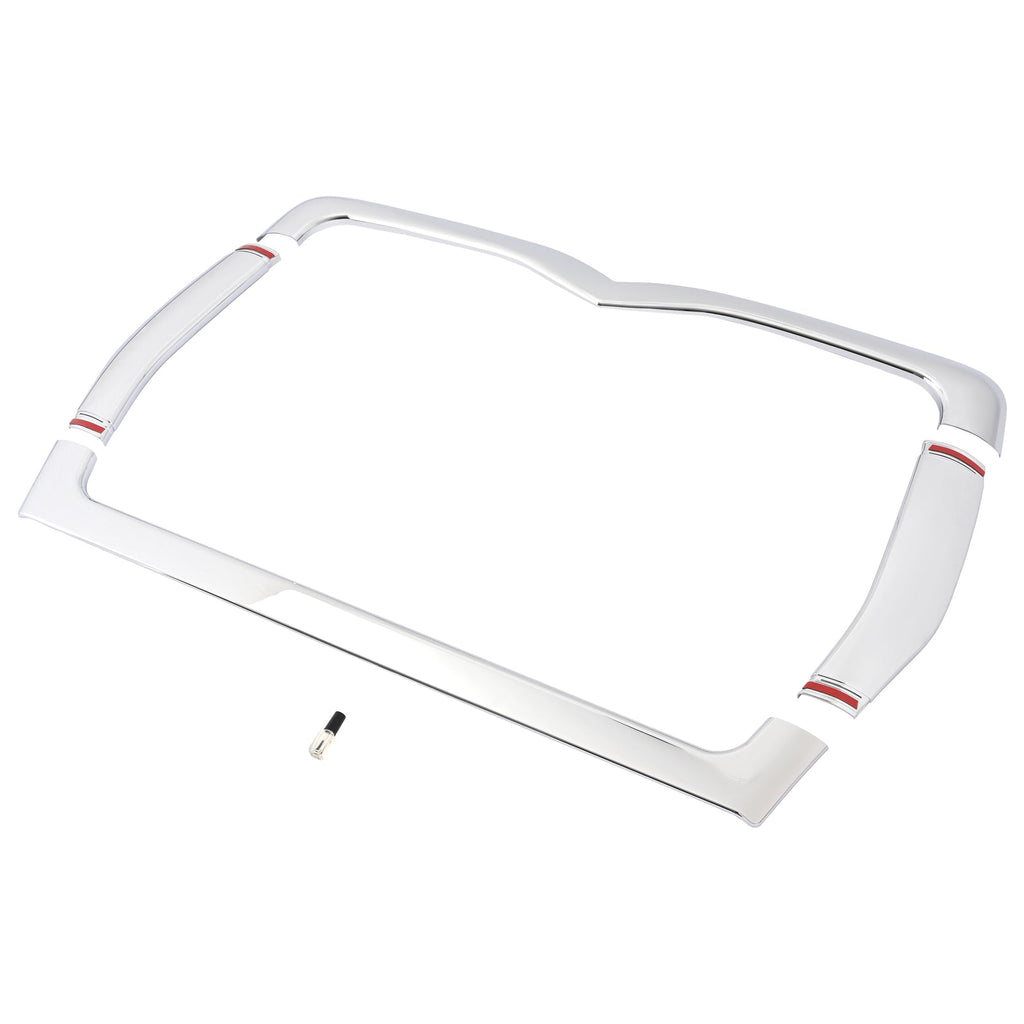 For Mack Granite CV713 T/A Grille Bracket Holder Surround Molding Chrome ABS