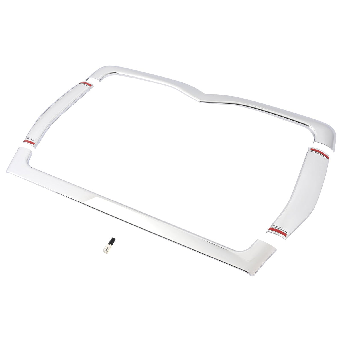 For Mack Granite CV713 T/A Grille Bracket Holder Surround Molding Chrome ABS