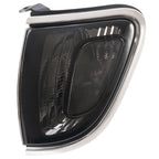 Pair of Smoke Lens Chrome Trim Corner Lights Lamps For Toyota Tacoma 2001-2004