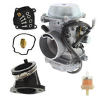 Carburetor Fit For 2011-2014 Polaris Sportsman 400 HO & Intake Manifold Boot