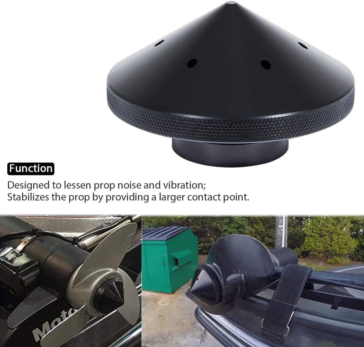 Eliminator Trolling Motor Prop Nut #GFEL-MK-BK-DP for MinnKota 80, 101 and 112