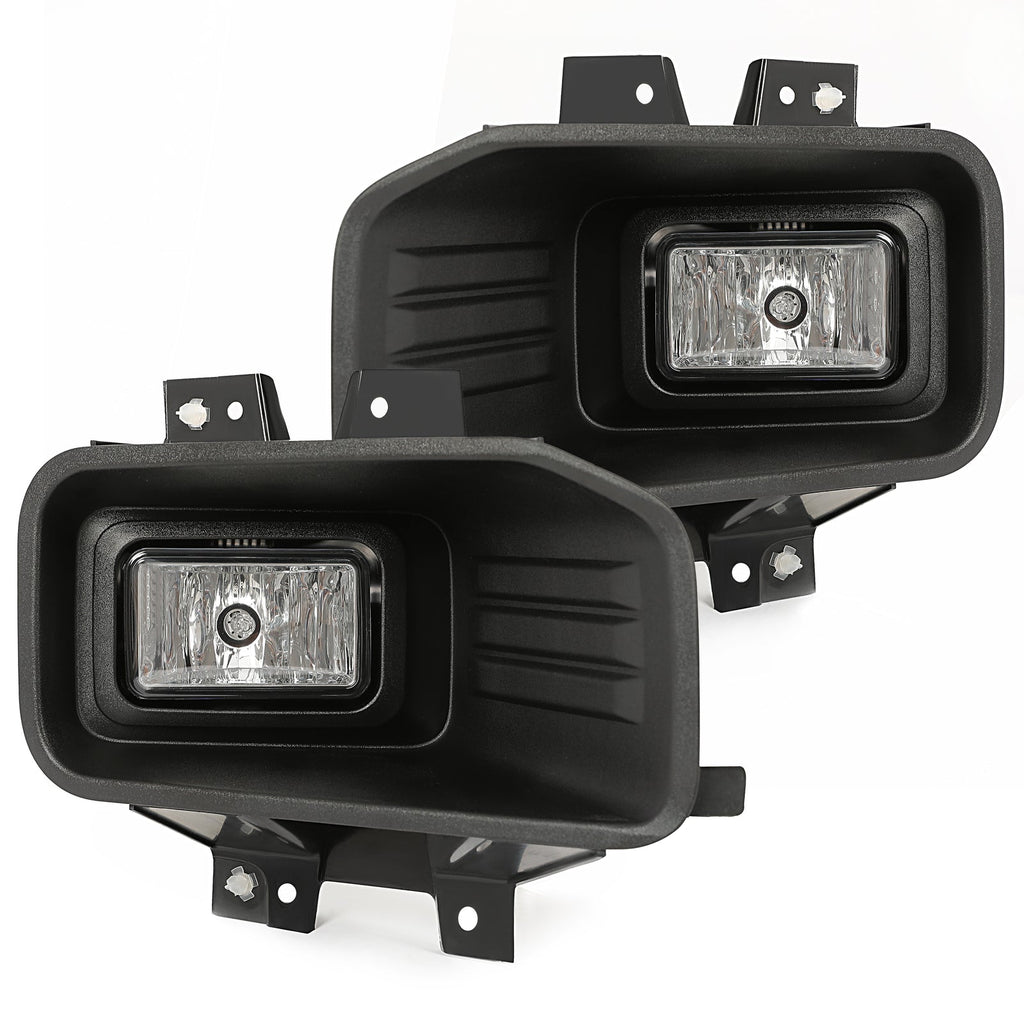 Clear Lens Halogen Fog Lights Lamps Set Pair For Ford F-150 F150 2018-2020