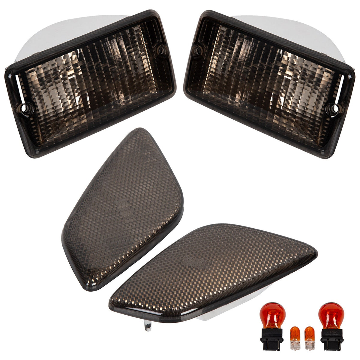For Jeep Wrangler TJ 1997-2006 Smoke Bumper Signal Fender Side Marker Lights