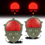 2x LED Brake Lights Lamps New Red Rear Stop Tail Lights For Humvee M998 M35