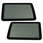 Fit Jeep Wrangler 2007-2010 Door Window Glass Dark Rear Driver +Passenger Side