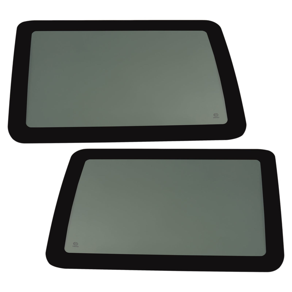 Fit Jeep Wrangler 2007-2010 Door Window Glass Dark Rear Driver +Passenger Side