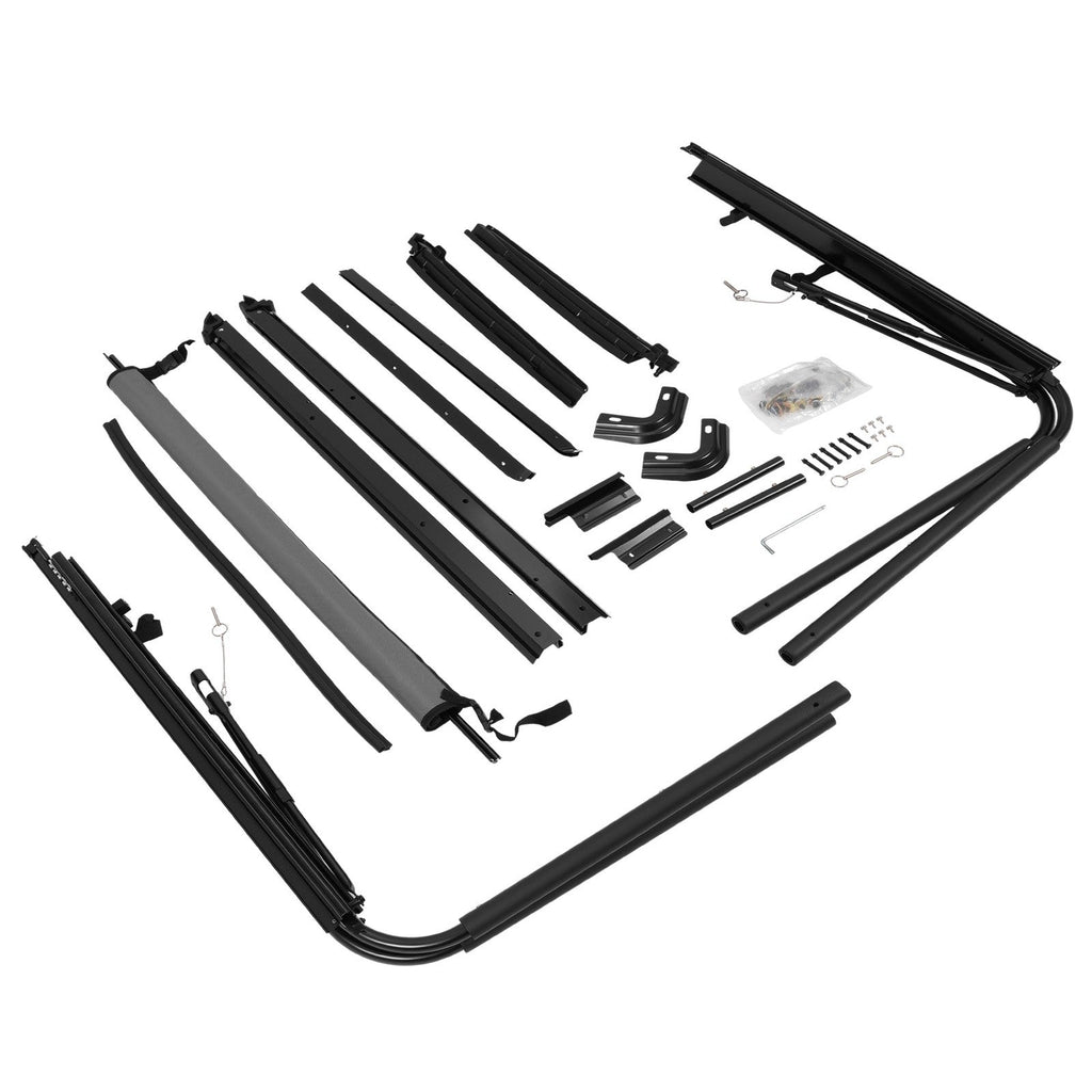 For 1987-1995 Jeep Wrangler YJ Complete Soft Top Support Frame Bow Kit