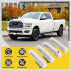 Fits DODGE RAM 1500 2009-2024/ RAM 2500 2011-2025 Outside Door Handle White 4Pcs