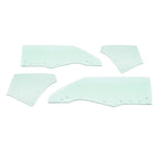 Fits Chevy Chevelle Malibu 2Door 1970-1972 Quarter Side Door Window Glass 4Pcs