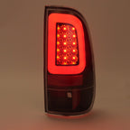 Black LED Tube Tail Lights Lamps For Ford F250 F350 F450 SD SuperDuty 2008-2016