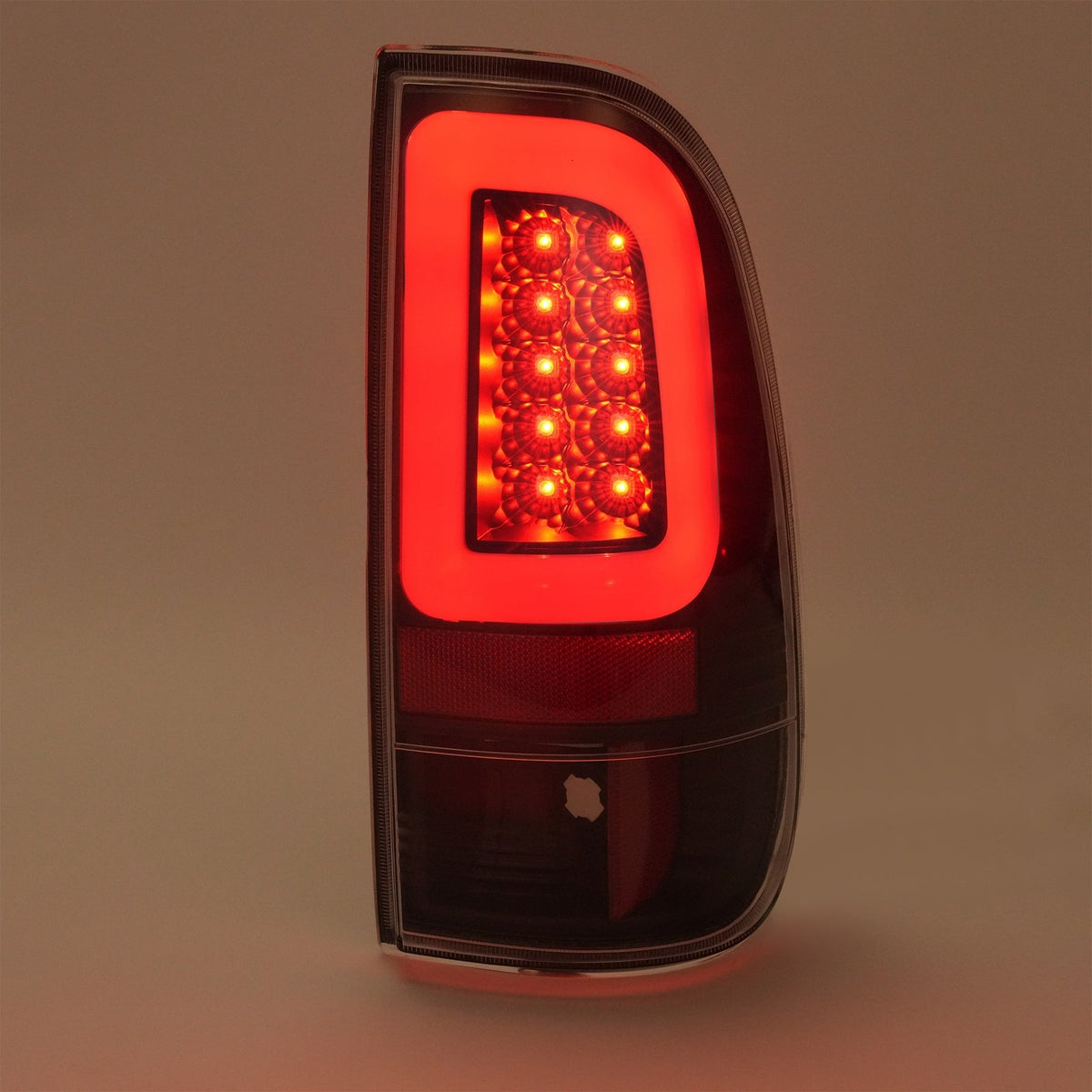 Black LED Tube Tail Lights Lamps For Ford F250 F350 F450 SD SuperDuty 2008-2016