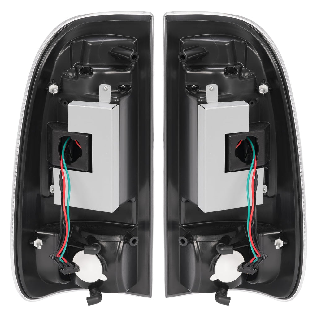 Black LED Tube Tail Lights Lamps For Ford F250 F350 F450 SD SuperDuty 2008-2016