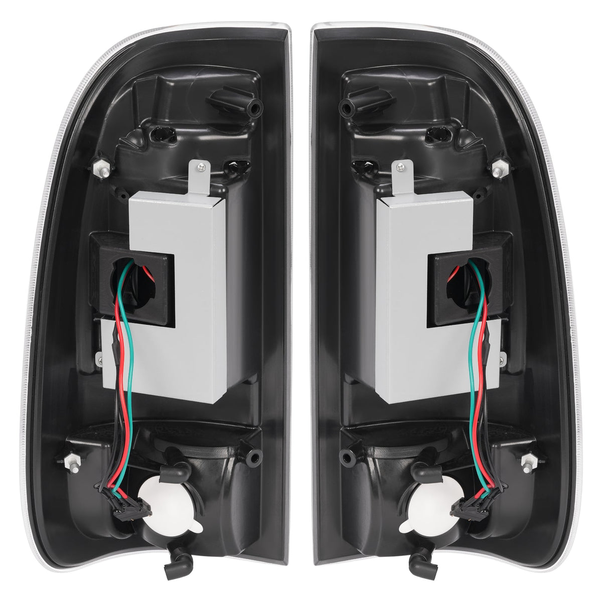 Black LED Tube Tail Lights Lamps For Ford F250 F350 F450 SD SuperDuty 2008-2016