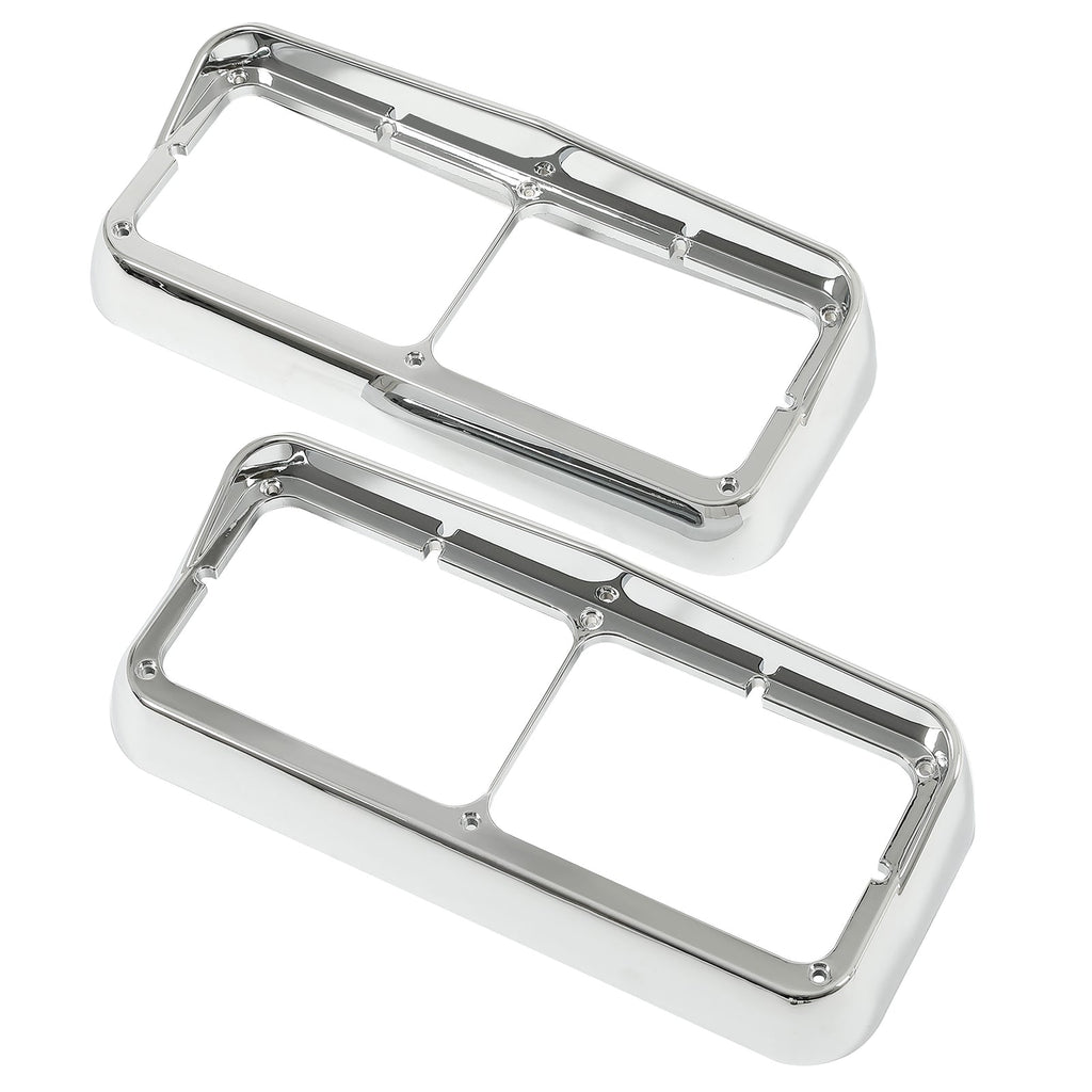 ABS Headlight Bezel w/ Visor Fit For Peterbilt 379 Freightliner Kenworth Truck