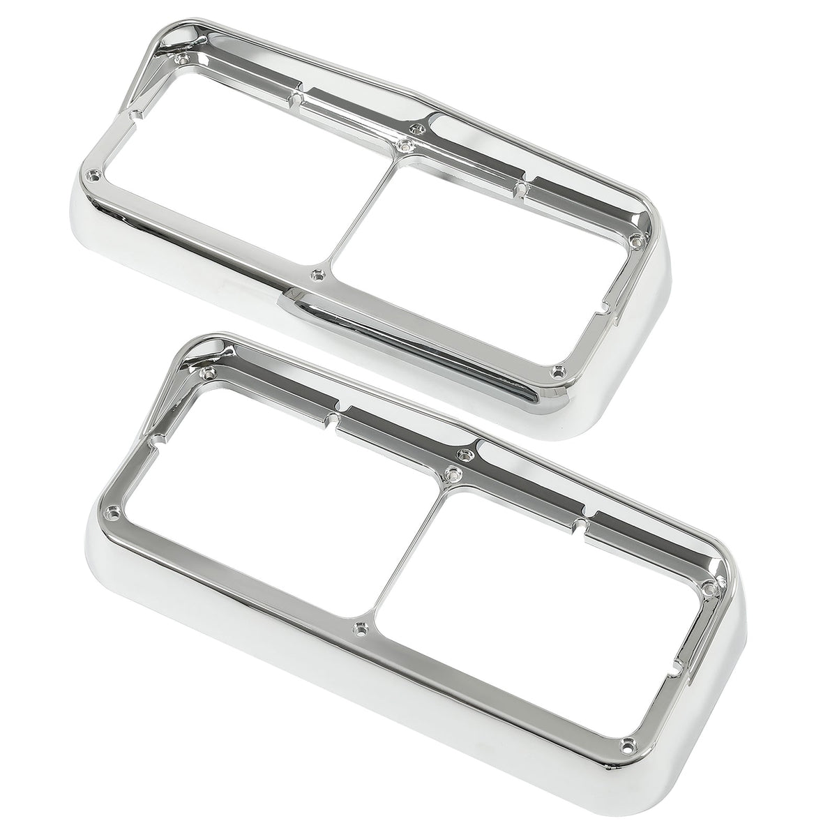 ABS Headlight Bezel w/ Visor Fit For Peterbilt 379 Freightliner Kenworth Truck