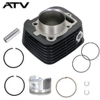 For 1993-2012 Yamaha Kodiak Big Bear 400 Cylinder Piston Gasket Top End Kit