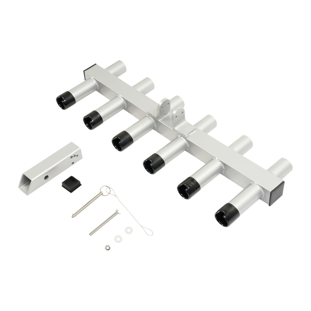 Hitch Mount Fishing Rod Holder 6 Pole For 2" Hitch Receiver Truck Rod Rack