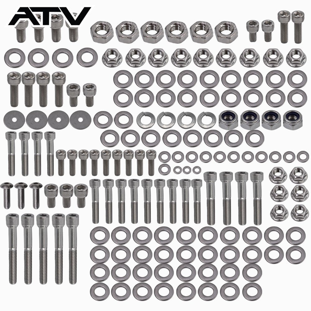 For YAMAHA YFZ350 BANSHEE STAINLESS STEEL ATV BOLT SCREW KIT 667 PIECE