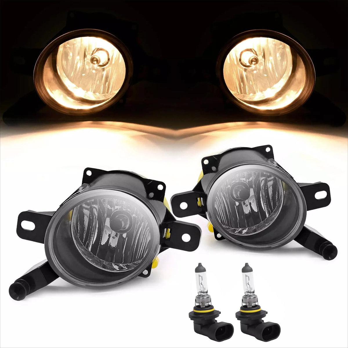 Driving Bumper Fog Lights For Cadillac SRX 2010-16&Chevy Malibu 2013 Replacement