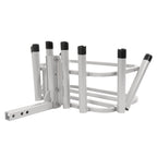 Heavy Duty Fishing Rod Rack Rod Holder 2" Receiver Hitch Mount w/Notch Caps