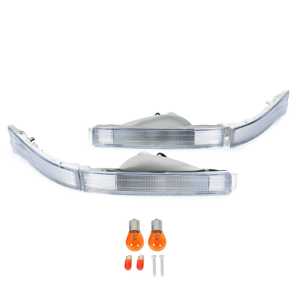 Front Bumper Signal Light lamp clear Lens Left&Right For Lexus LS400 1990-1994