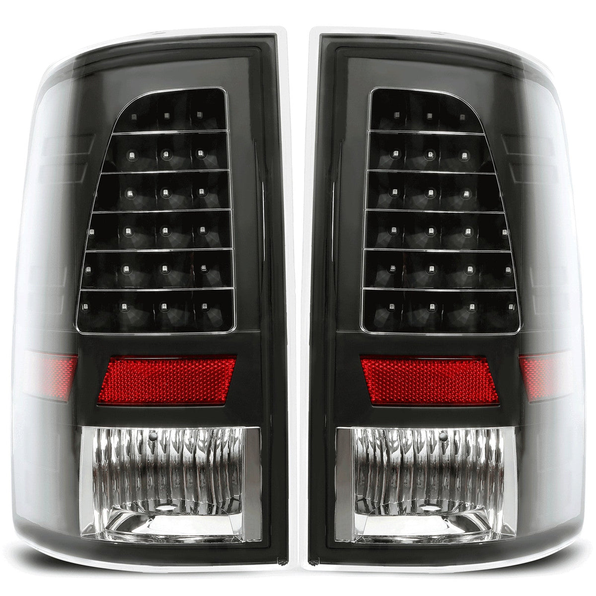LED Tail Lights Brake Lamps Clear Lens For 2009-2018 Dodge Ram 1500 2500 3500