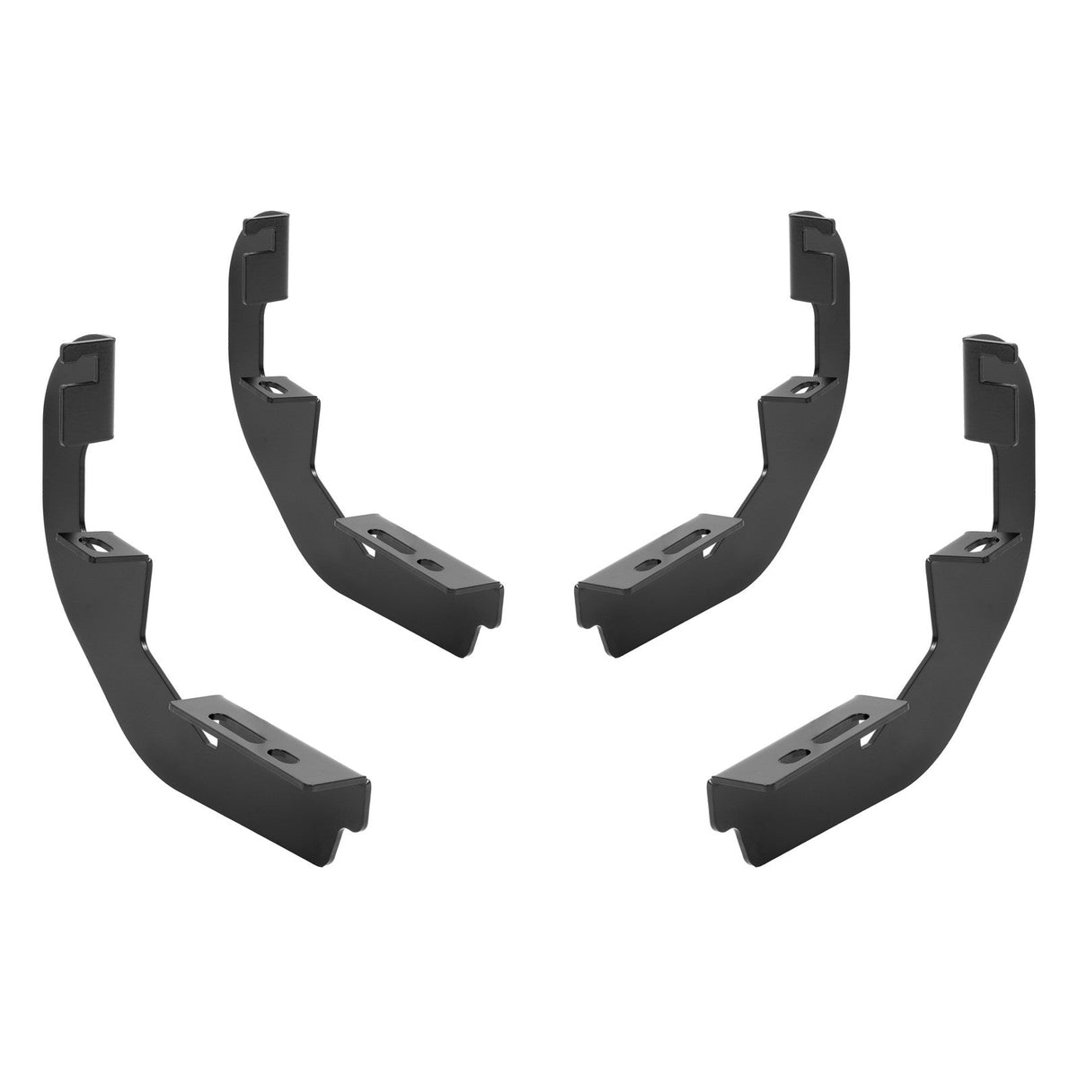 Side Step Bar Running Boards Silver+Black For 19-25 Silverado Sierra Regular Cab