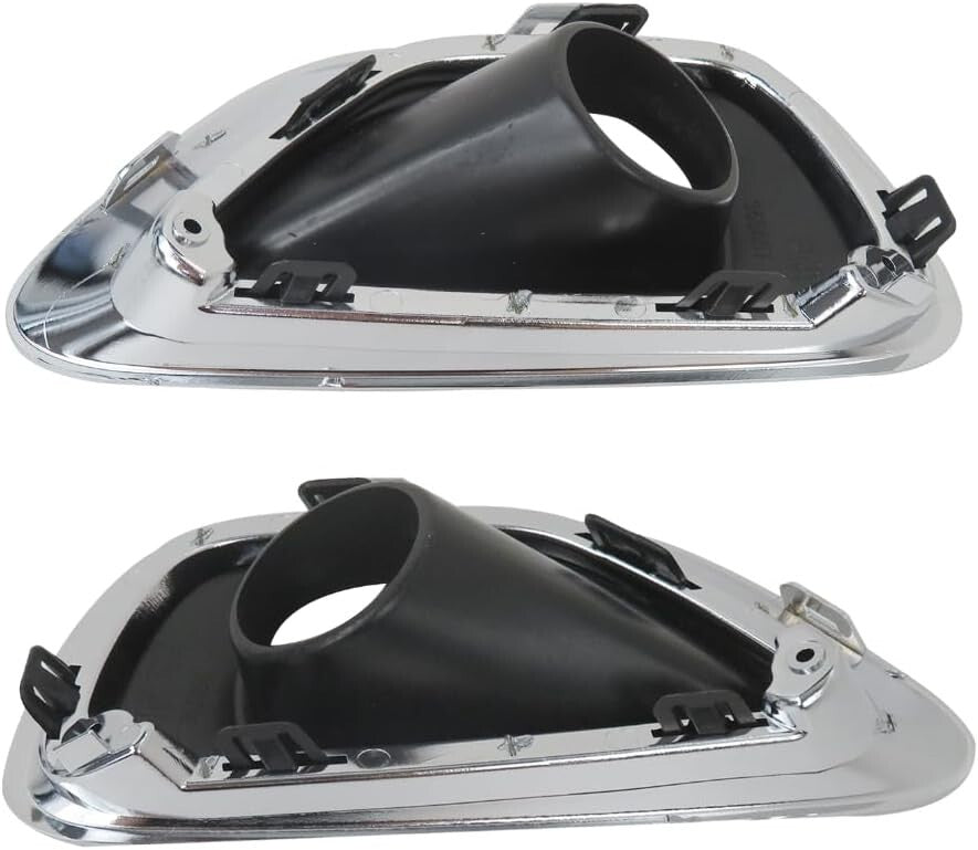 1Pair Fog Light Lamp Bezel Bumper Trim Cover For 2014-16 Jeep Grand Cherokee