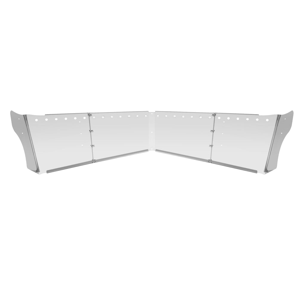 14" Bulleye Hole Straight Wicked Sun Drop Visor Fit Kenworth T680 T880 W990
