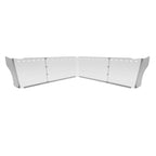14" Bulleye Hole Straight Wicked Sun Drop Visor Fit Kenworth T680 T880 W990