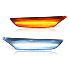 Pair Front Bumper signal light LED Side Marker Light For Infiniti G35 2003-2006