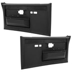 Door Panels Black Front Pair For Chevrolet C10 K5 Blazer 1981-1987
