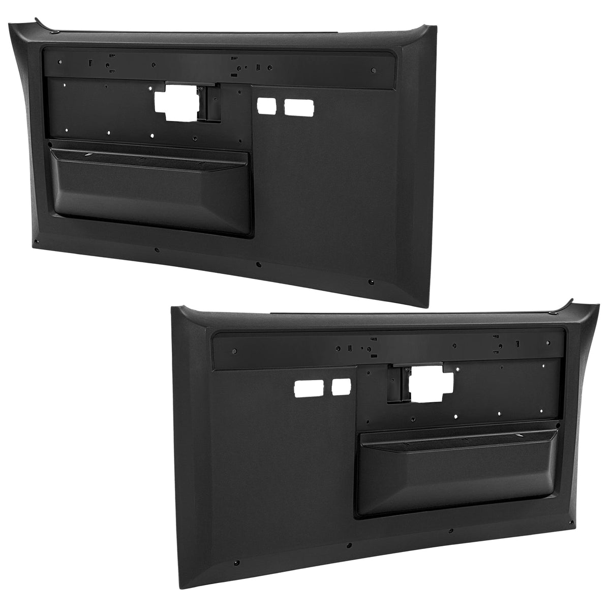 Door Panels Black Front Pair For Chevrolet C10 K5 Blazer 1981-1987