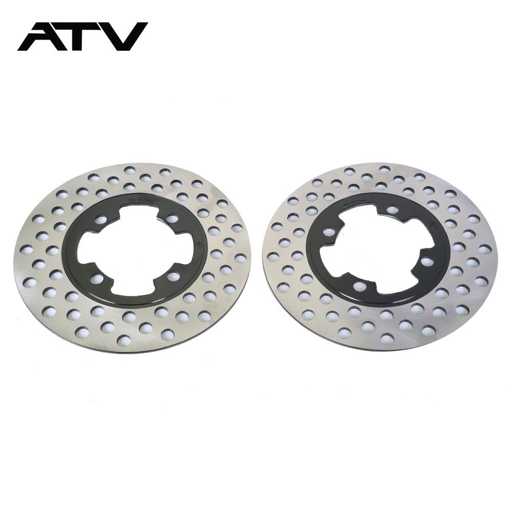 Front Brake Calipers & Brake Rotors For Yamaha Grizzly 350 400 450 YFM 2007-2014