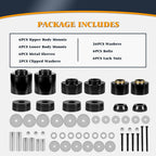 For 1980-1998 Ford F150 F250 F350 2WD 4WD 4.4123R Body Mount Bushing Set Kit