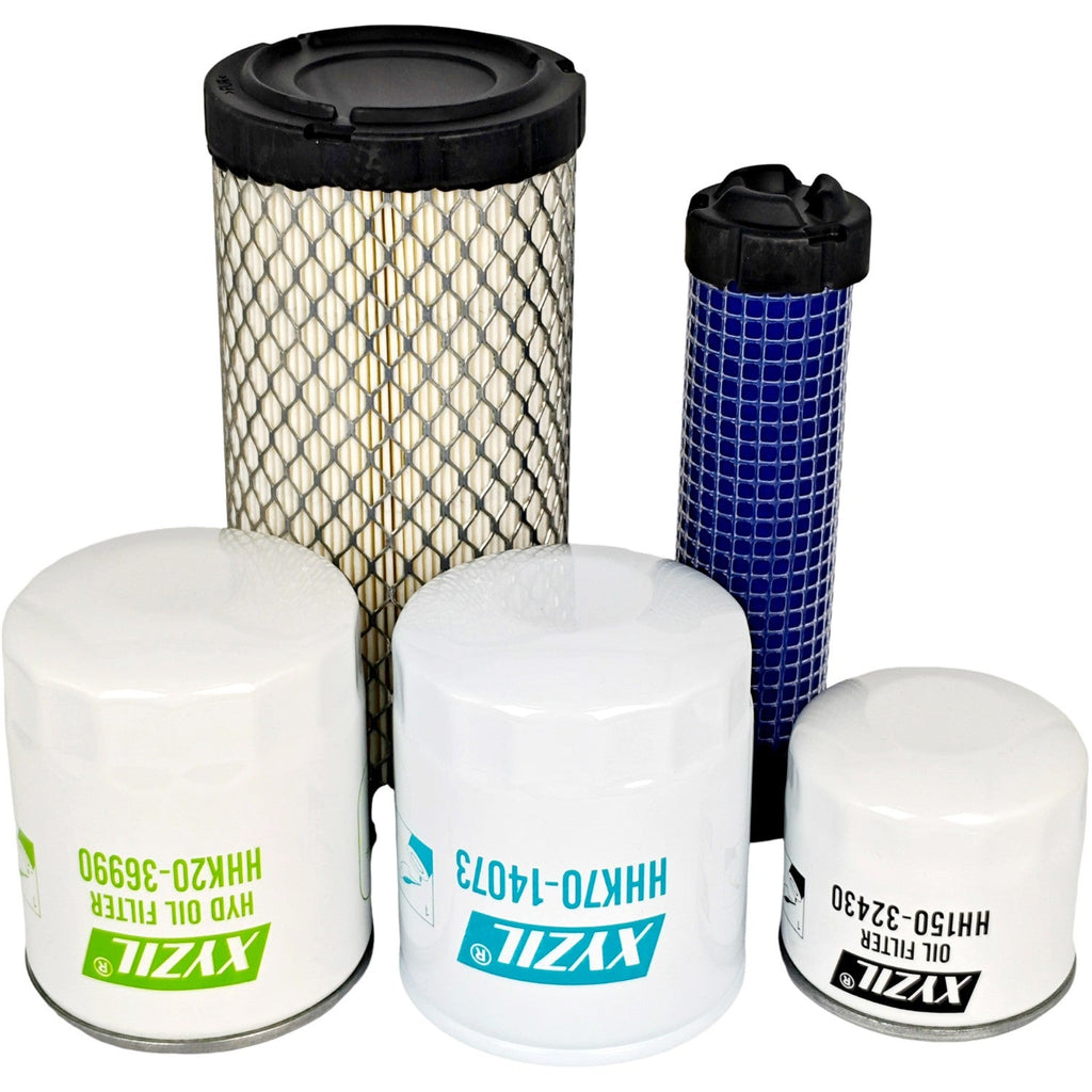 Maintenance Filter Kit 7770001818 Fit Kubota HHK71-14080 HHK70-14073 Outer Inner