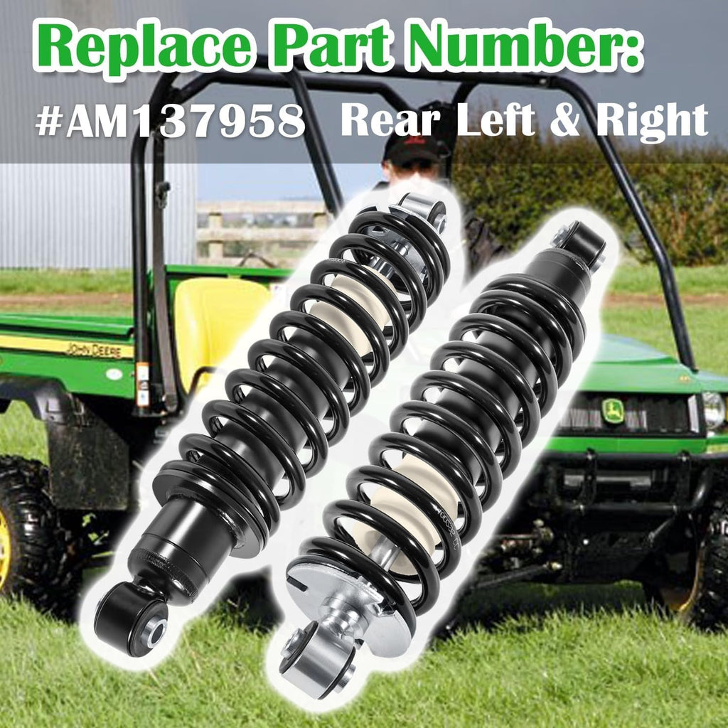2Pcs Rear Coil-Over Struts Shocks Spring for John Deere Gator XUV620i, XUV850D