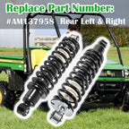 2Pcs Rear Coil-Over Struts Shocks Spring for John Deere Gator XUV620i, XUV850D