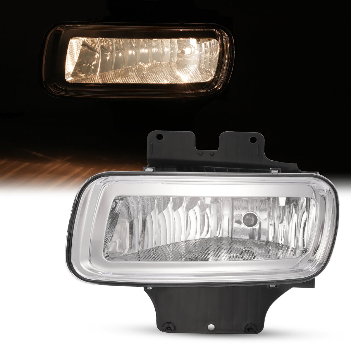 Left Clear Lens Fog light For Ford F150 LH 2004-2006 To 8-8-05 W/ Bracket / Bulb