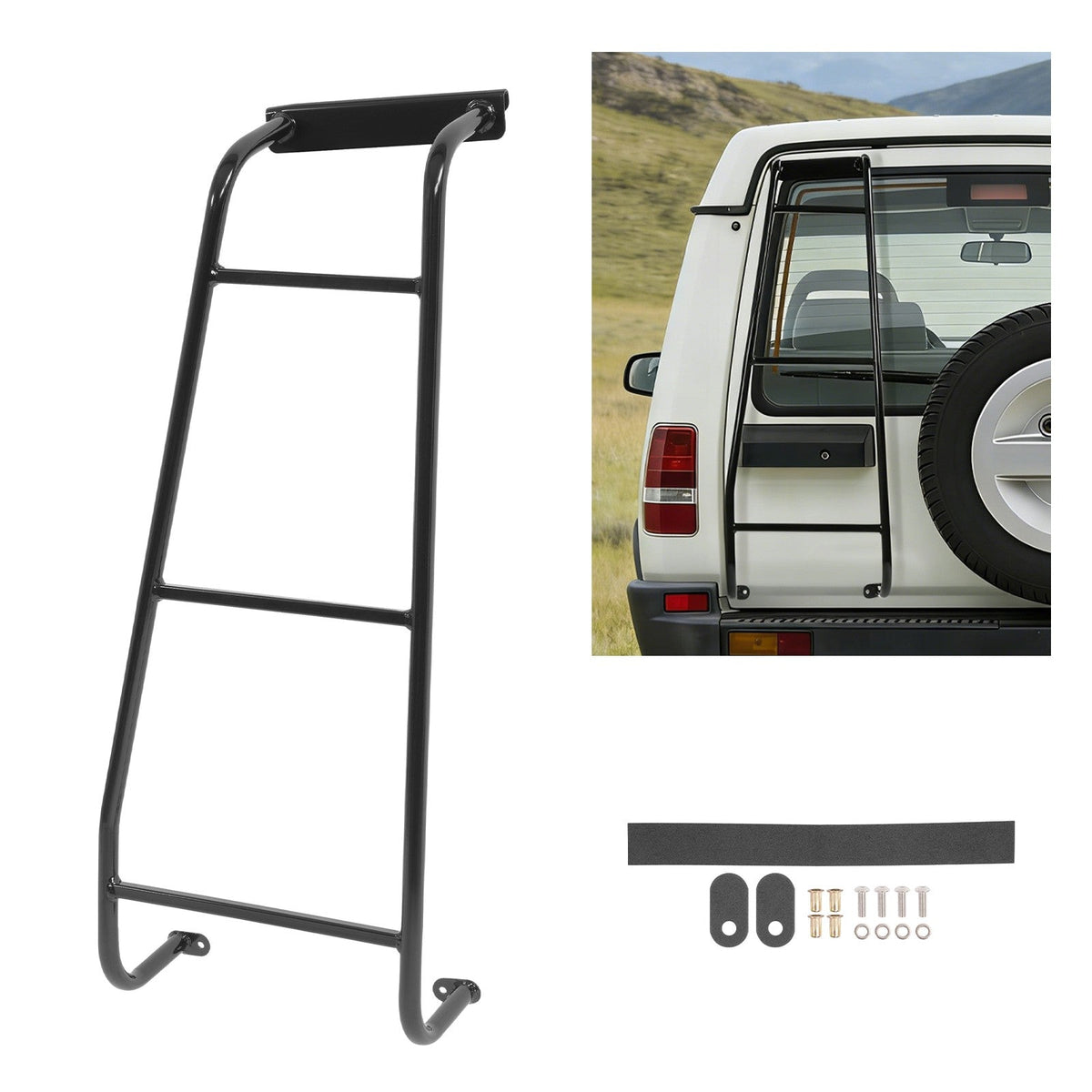 Steel Rear Access Roof Rack Ladder For Land Rover Discovery Series 1 & 2 94-04