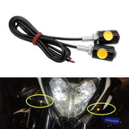 4X Universal Motorcycle Mini LED Turn Signals Indicator Amber Blinker Light Lamp