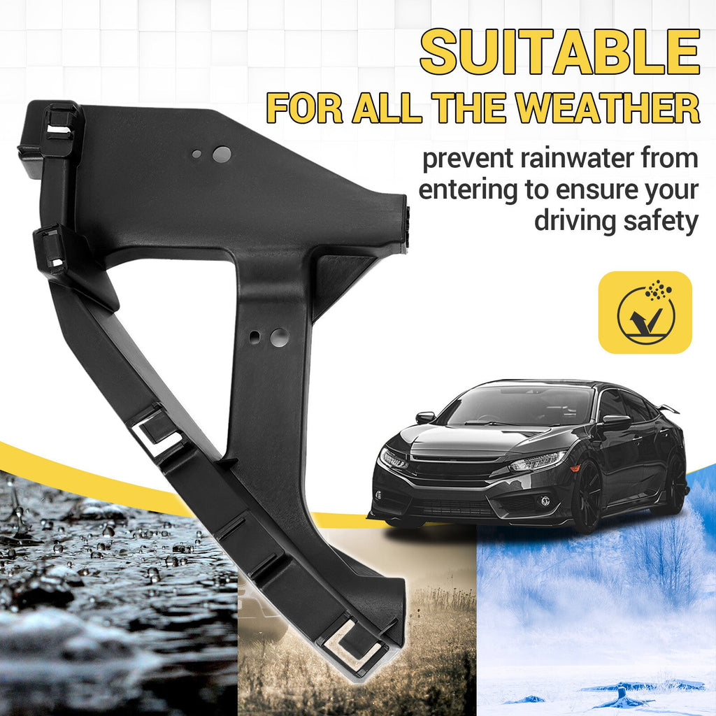 Left LH Headlight Bracket For Honda Civic 2016-2021 Hold Mount Retainer PP Black