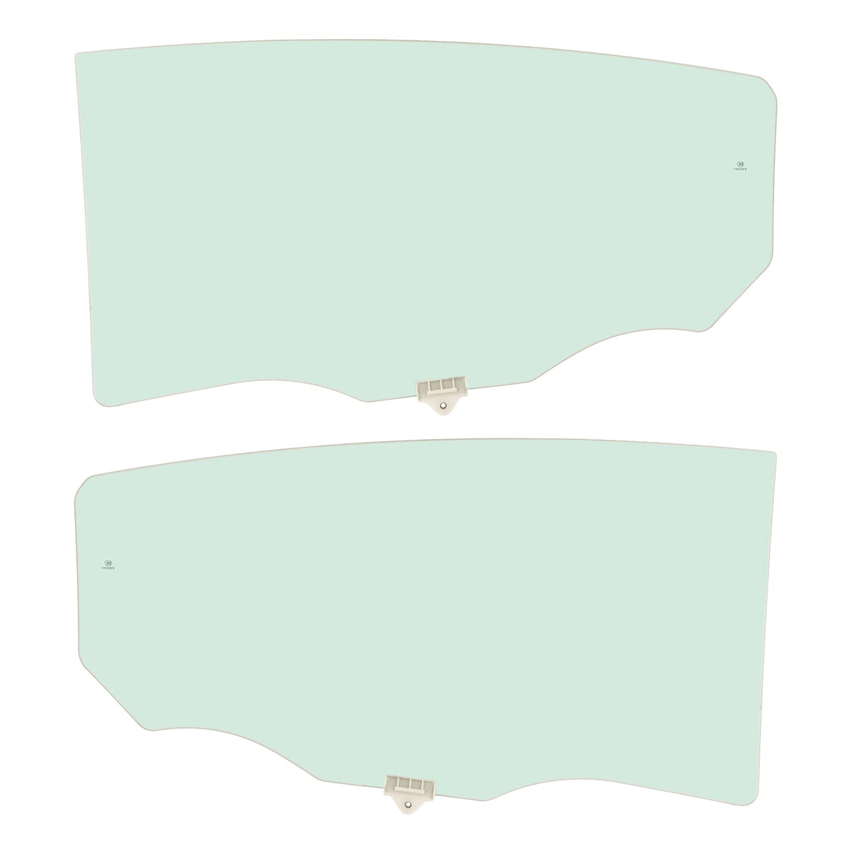Driver Passenger Side Rear Door Window Glass For 11-16 Hyundai Elantra 4Dr Sedan