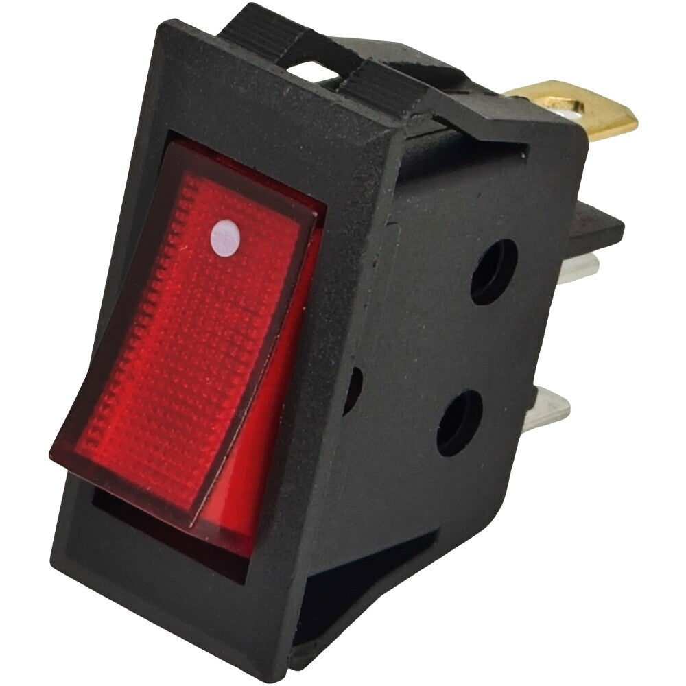 Lighted Rocker Switch On Off ZE-215 for Zing Ear 3 Prong SPST Snap-in
