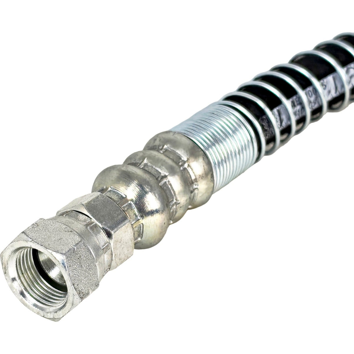 24" LPG Hose Crimped Liquid Propane Assembly with Spiral Guard 24 " Length 3/8"